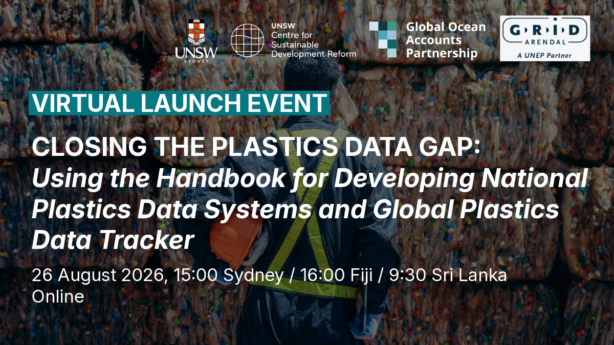 Virtual launch event. Closing the plastics data gap