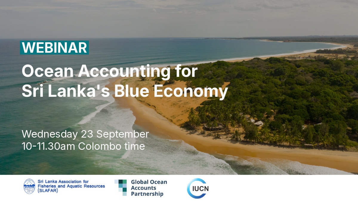 Webinar. Ocean Accounting for Sri Lanka's Blue Economy